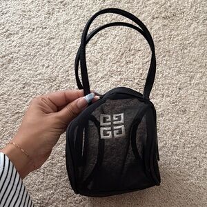 Givenchy Black Mesh Logo Bag